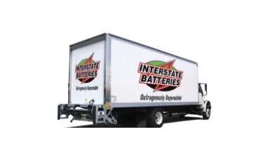 Interstate Batteries commercial delivery truck